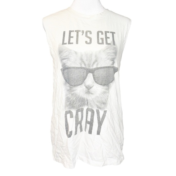Tops - Forever 21 Let’s Get Cray muscle tank